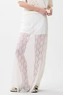 Wehkamp Catwalk Junkie kanten maxi rok ecru aanbieding