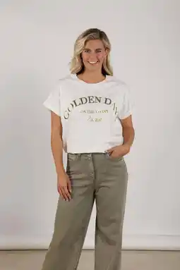 Wehkamp NUKUS T-shirt ecru aanbieding
