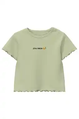 Wehkamp s.Oliver T-shirt rib gebreid lichtgroen aanbieding