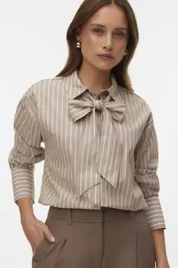 Wehkamp VERO MODA blouse beige aanbieding