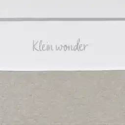 Wehkamp Meyco baby wieglaken 'Klein Wonder' greige aanbieding