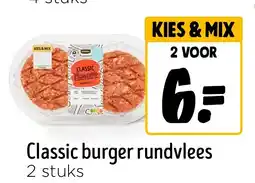 Jumbo Classic burger rundvlees aanbieding