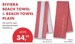 Nijhof Vandyck Riviera Beach Towel & Beach Towel Plain aanbieding