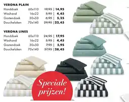 Nijhof Verona plain handdoek aanbieding
