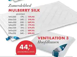 Nijhof Vandypk Zomerdekbed MULBERRY SILK aanbieding