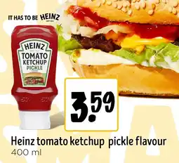 Jumbo Heinz tomato ketchup pickle flavour aanbieding