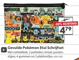Top1Toys Gevulde Pokémon Etui Schrijfset aanbieding