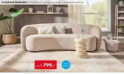 Woonsquare 3-zitsbank Barbados aanbieding