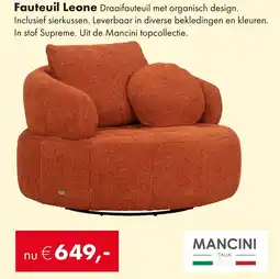 Woonsquare Mancini Fauteuil Leone aanbieding