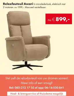 Woonsquare Ascari relaxfauteuil aanbieding