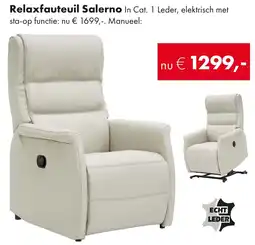 Woonsquare Relaxfauteuil Salerno aanbieding