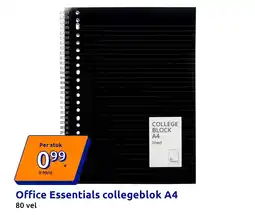 Action Office Essentials collegeblok A4 aanbieding