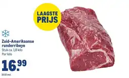 Makro Zuid-Amerikaanse runderribeye aanbieding