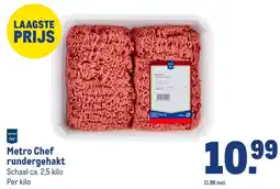 Makro Metro Chef rundergehakt aanbieding