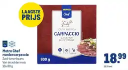 Makro Metro Chef rundercarpaccio aanbieding