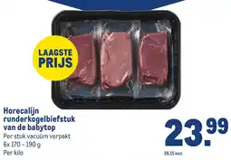 Makro Horecalijn runderkogelbiefstuk van de babytop aanbieding