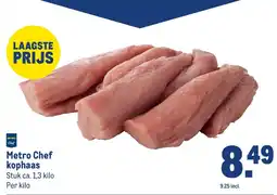 Makro Metro Chef kophaas aanbieding