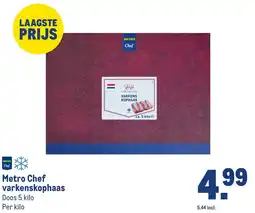 Makro Metro Chef varkenskophaaas aanbieding