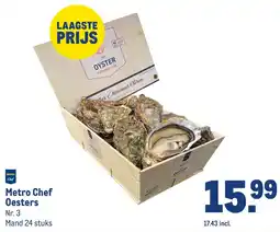 Makro Metro Chef Oesters aanbieding