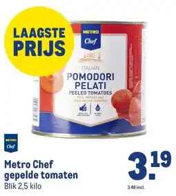 Makro Metro Chef gepelde tomaten aanbieding