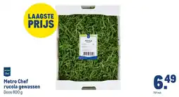 Makro Metro Chef rucola gewassen aanbieding