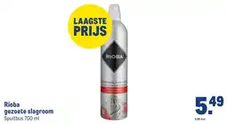 Makro Rioba gezoete slagroom aanbieding