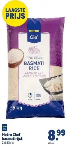 Makro Metro Chef basmatirijst aanbieding