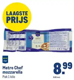 Makro Metro Chef mozzarella aanbieding