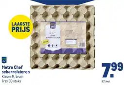Makro Metro Chef scharreleieren aanbieding