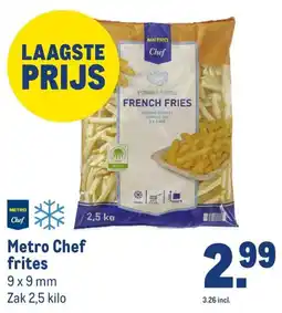 Makro Metro Chef frites aanbieding