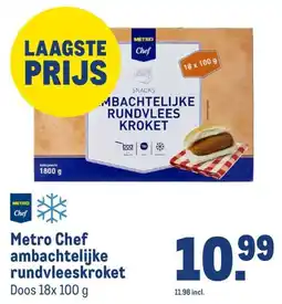 Makro Metro Chef ambachtelijke rundvleeskraket aanbieding