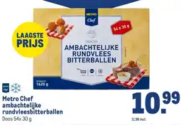 Makro Metro Chef ambachtelijke rundvleesbitterballen aanbieding