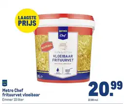 Makro Metro Chef vloeibaar frituurvet aanbieding
