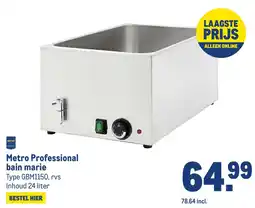 Makro Metro Professional bain marie aanbieding