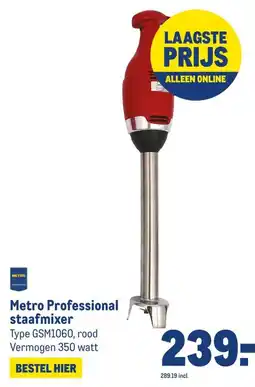 Makro Metro Professional staafmixer aanbieding