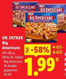 Lidl Dr. Oetker Big Americans aanbieding