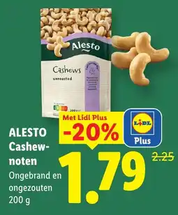 Lidl Alesto Cashewnoten aanbieding