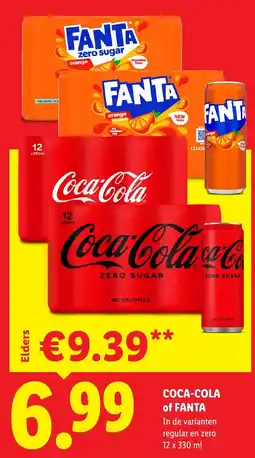 Lidl Coca-Cola of Fanta aanbieding