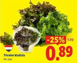 Lidl Tricolor kluitsla aanbieding