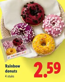 Lidl Rainbow donuts aanbieding