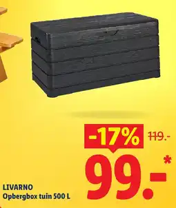 Lidl Livarno Opbergbox tuin aanbieding