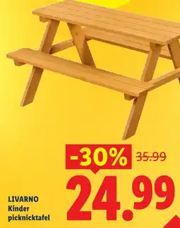 Lidl Livarno Kinder picknicktafel aanbieding