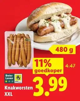 Lidl Knakworsten XXL aanbieding