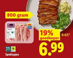 Lidl Speklapjes aanbieding