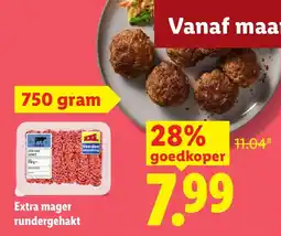 Lidl Extra mager rundergehakt aanbieding