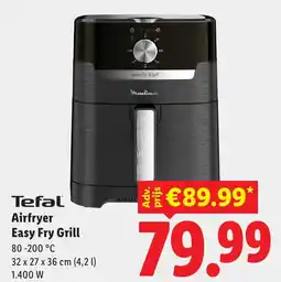 Lidl Tefal Airfryer Easy Fry Grill aanbieding