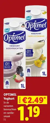 Lidl Optimel Yoghurt aanbieding