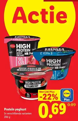 Lidl Protein yoghurt aanbieding