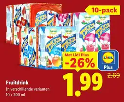 Lidl Solevita Fruitdrank aanbieding