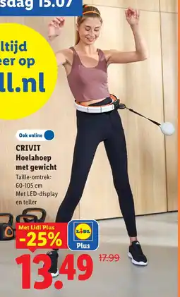 Lidl Crivit Hoelahoep met gewicht aanbieding
